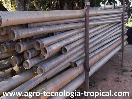 Riego por aspersion que necesita cargartubos despues de cada riego baja la frecuencia de riego